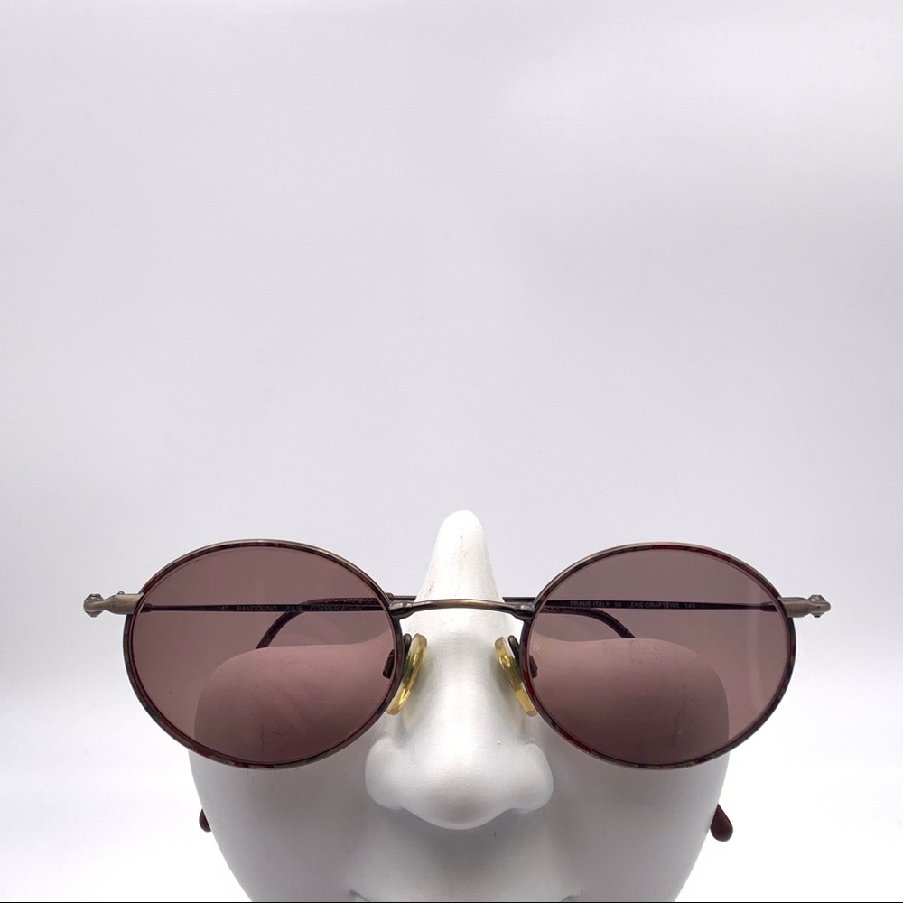 Vintage Lens Crafters Red/Gray Oval Sunglasses